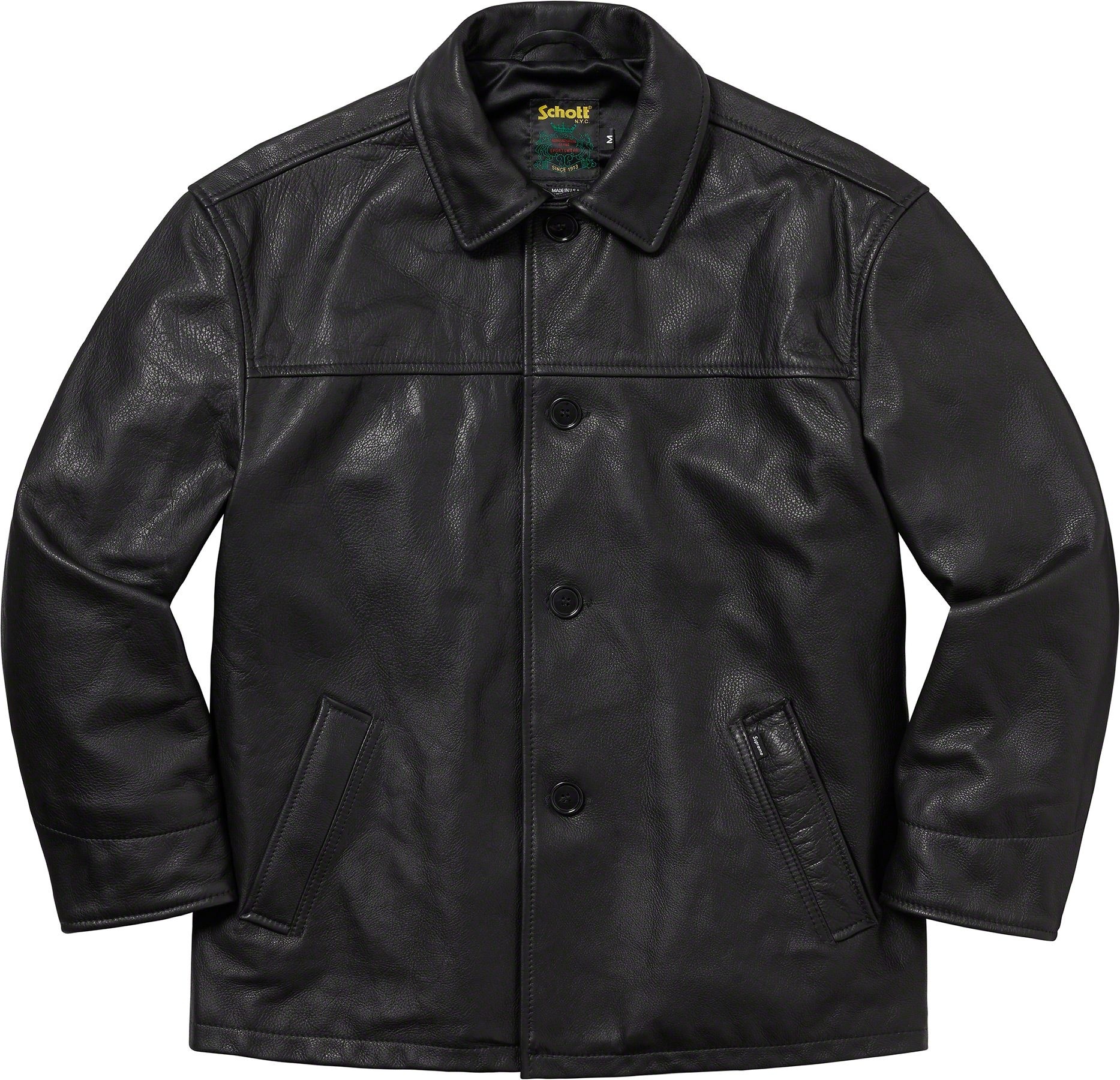 Supreme®/Schott® Leather Car Coat view 6